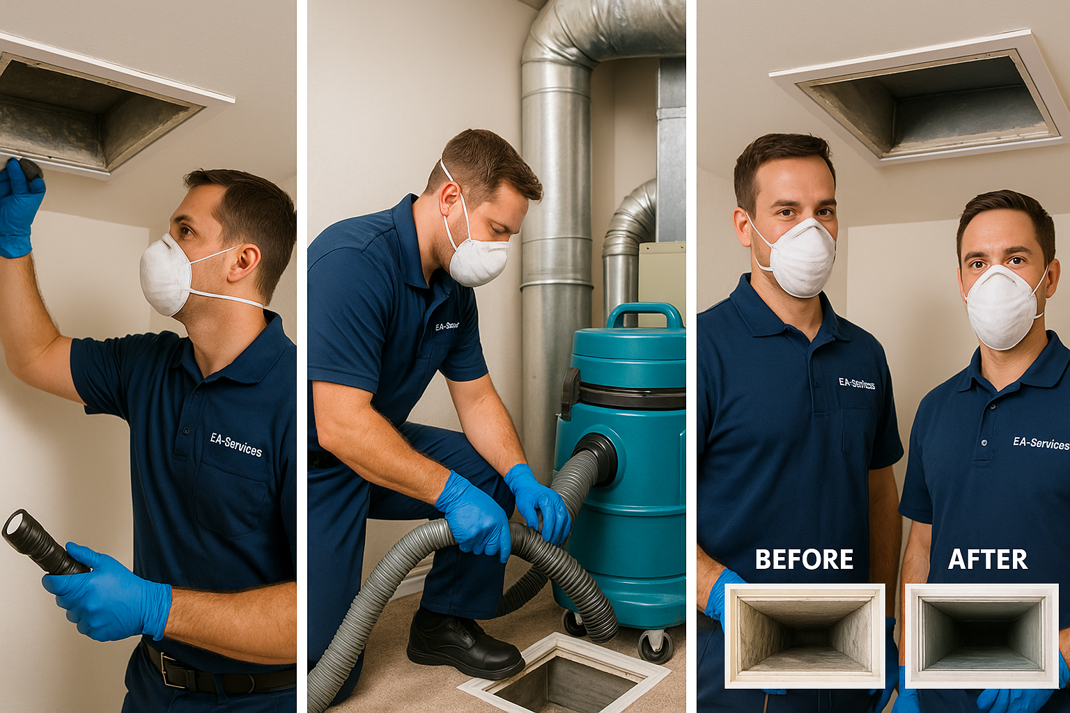Professional air duct cleaning process in Luke Air Force Base