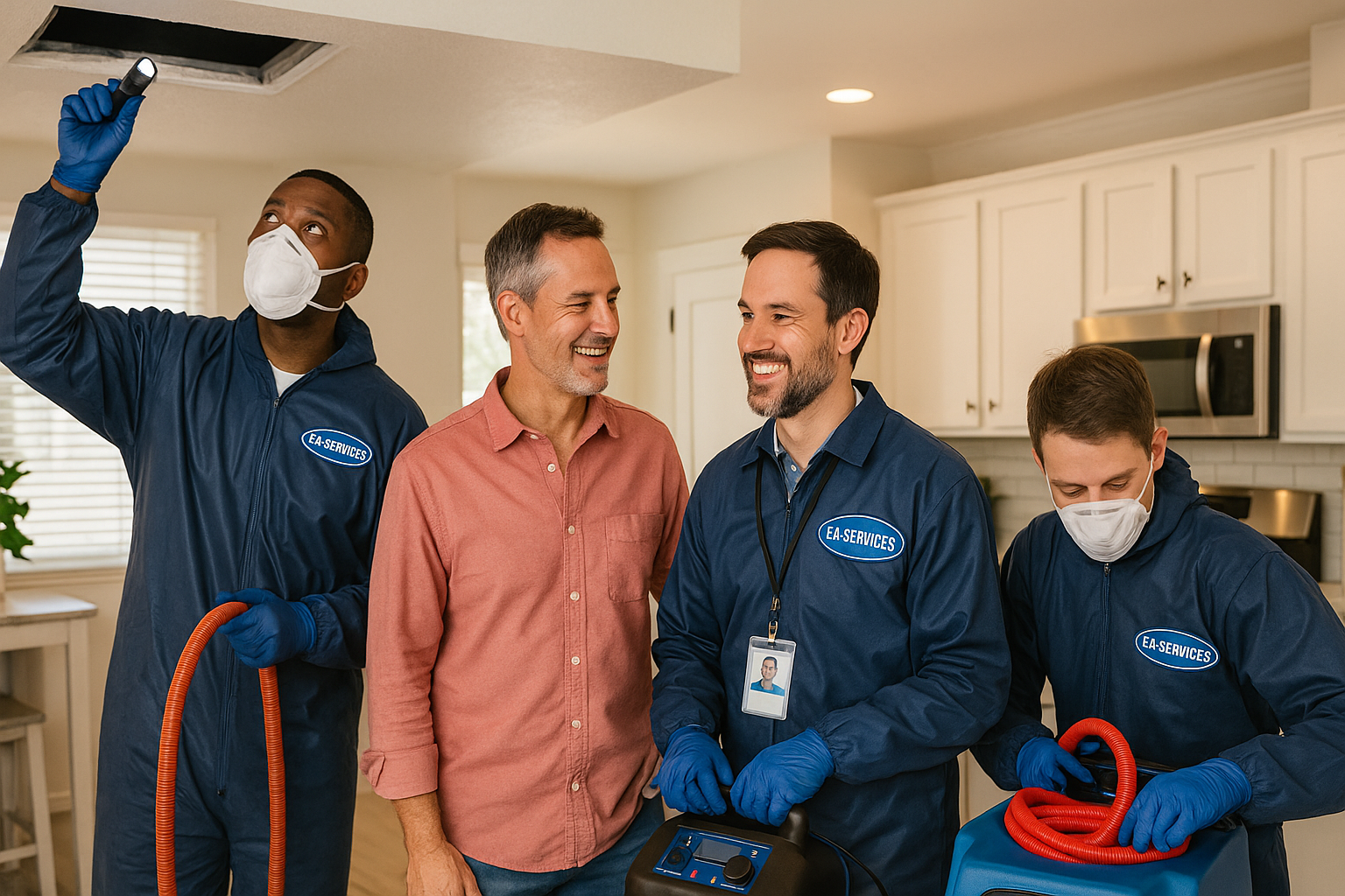 Professional cleaning team working in Luke Air Force Base